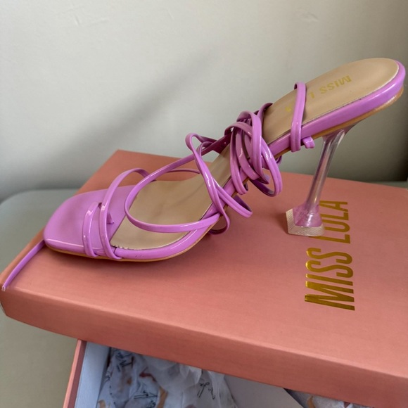 Wassily heels purple size 7.5 - Picture 2 of 3